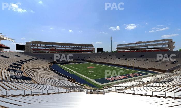 Vaught Hemingway Stadium - Section Student N 10 Seat View