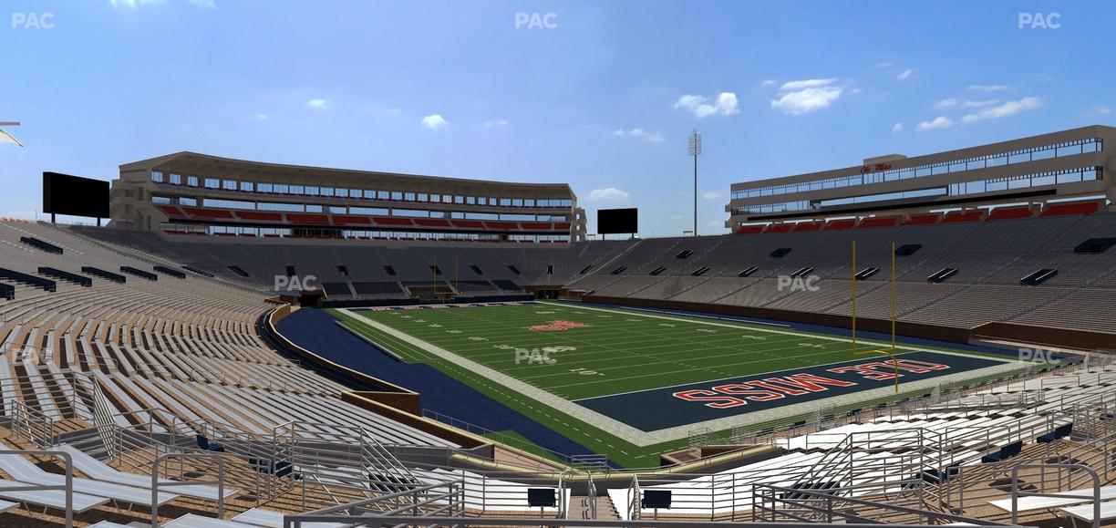 Vaught Hemingway Stadium - Section Student N 10 Seat View