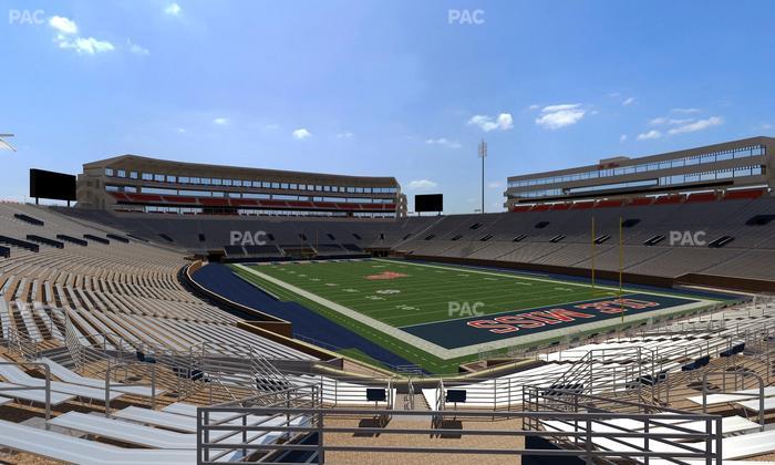 Vaught Hemingway Stadium - Section Student N 10 Seat View