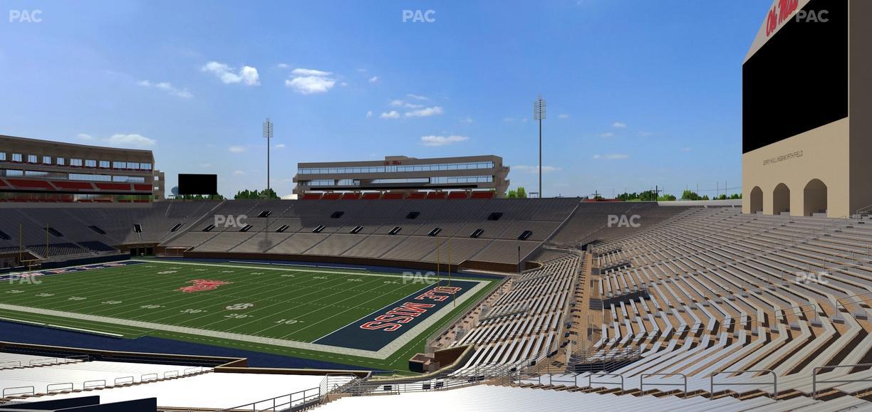 Vaught Hemingway Stadium - Section Student N 11 Seat View