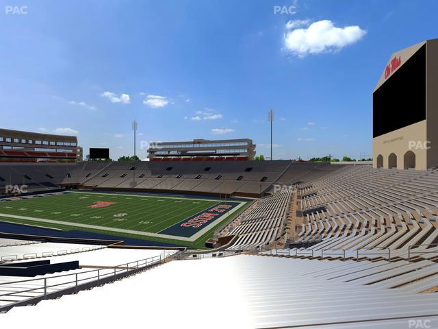Vaught Hemingway Stadium - Section Student N 11 Seat View