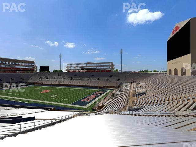 Vaught Hemingway Stadium - Section Student N 11 Seat View