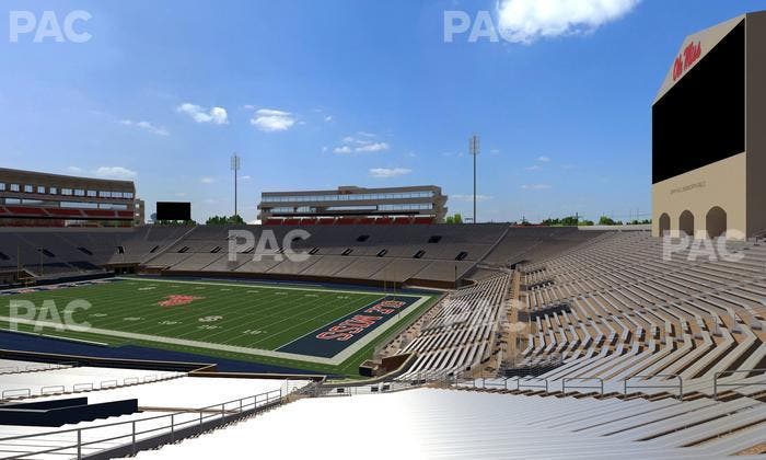 Vaught Hemingway Stadium - Section Student N 11 Seat View