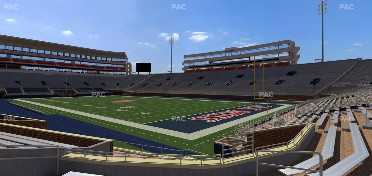 Vaught Hemingway Stadium - Section Student N 11 Seat View