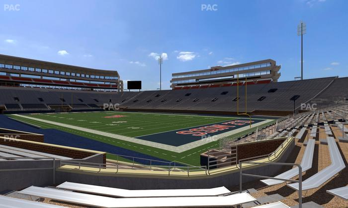 Vaught Hemingway Stadium - Section Student N 11 Seat View