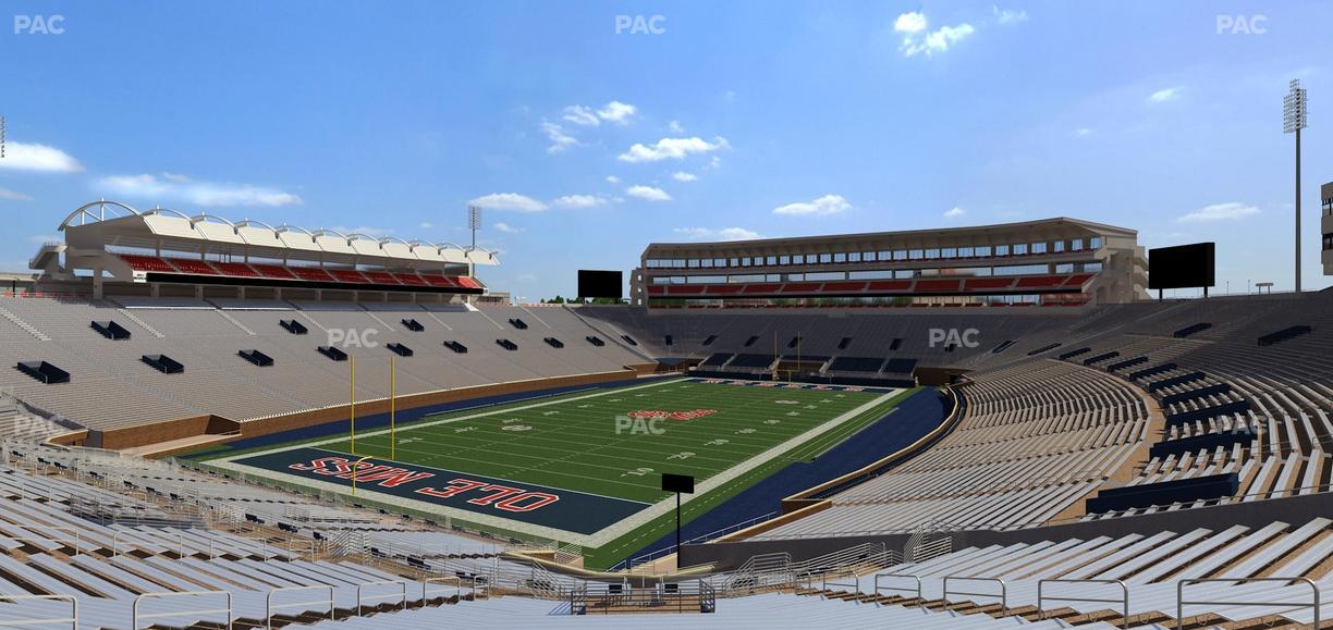 Vaught Hemingway Stadium - Section Student N 2 Seat View