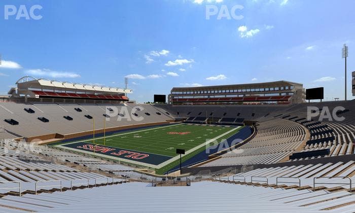 Vaught Hemingway Stadium - Section Student N 2 Seat View