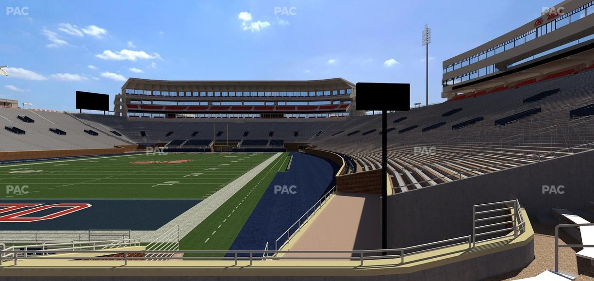 Vaught Hemingway Stadium - Section Student N 3 Seat View