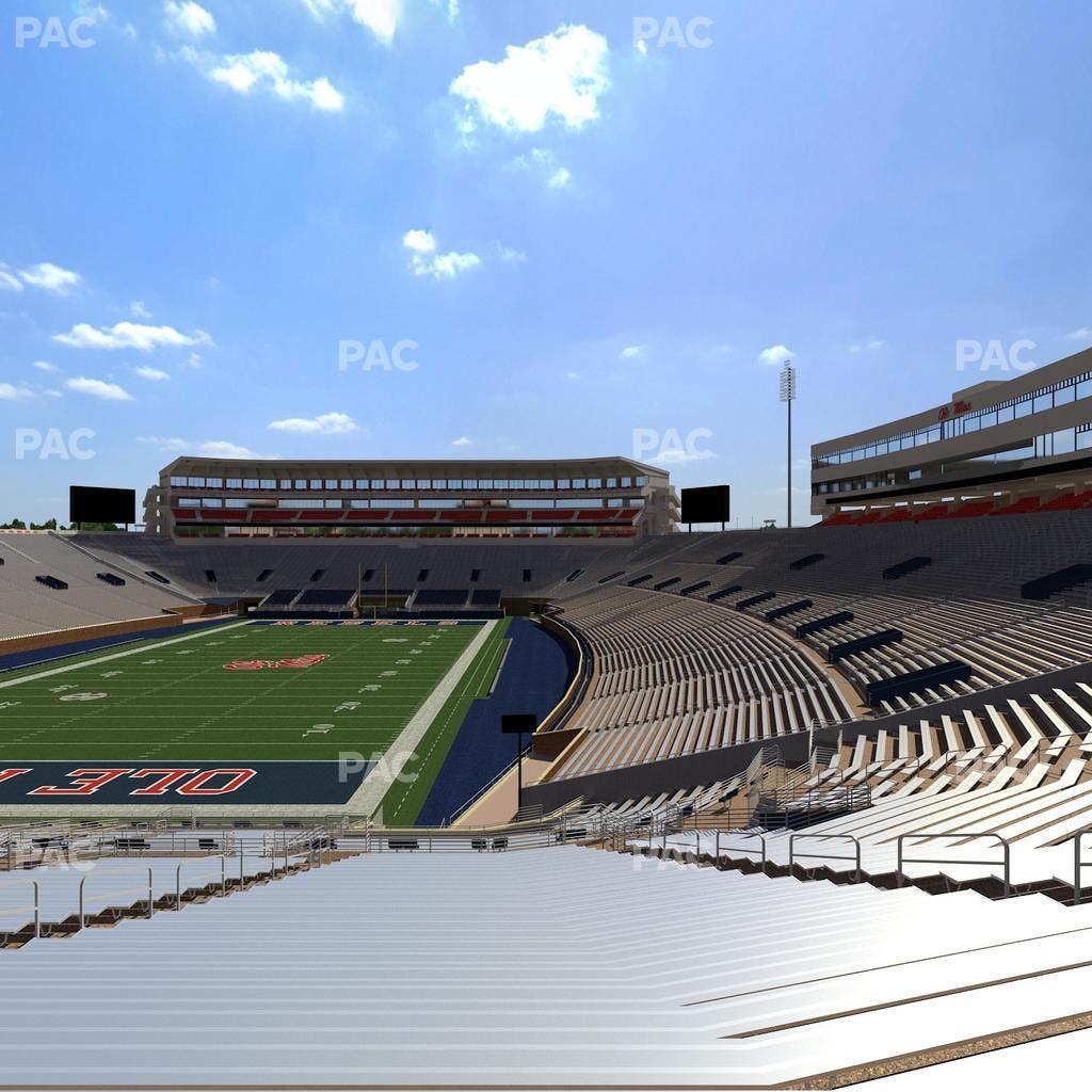 Vaught Hemingway Stadium - Section Student N 3 Seat View