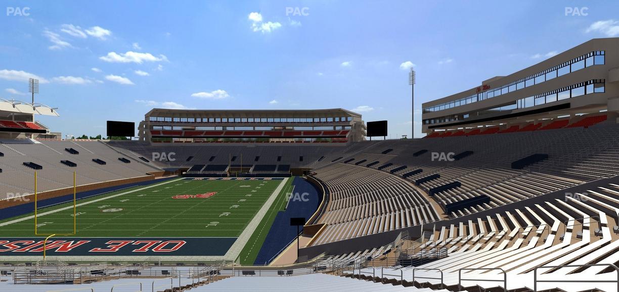 Vaught Hemingway Stadium - Section Student N 3 Seat View