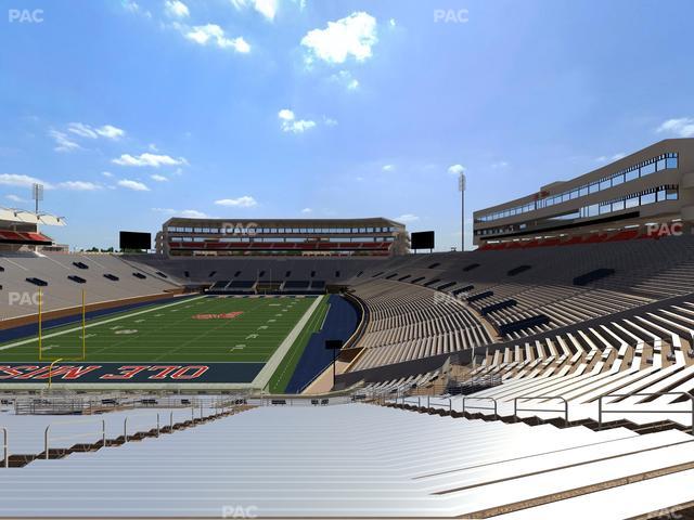Vaught Hemingway Stadium - Section Student N 3 Seat View