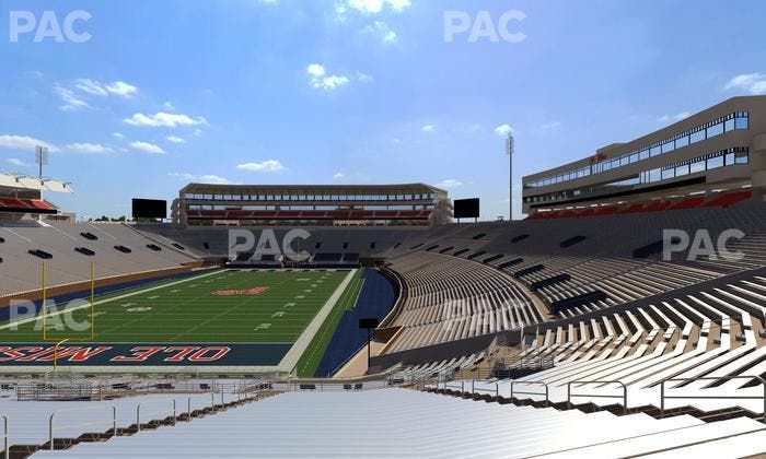 Vaught Hemingway Stadium - Section Student N 3 Seat View