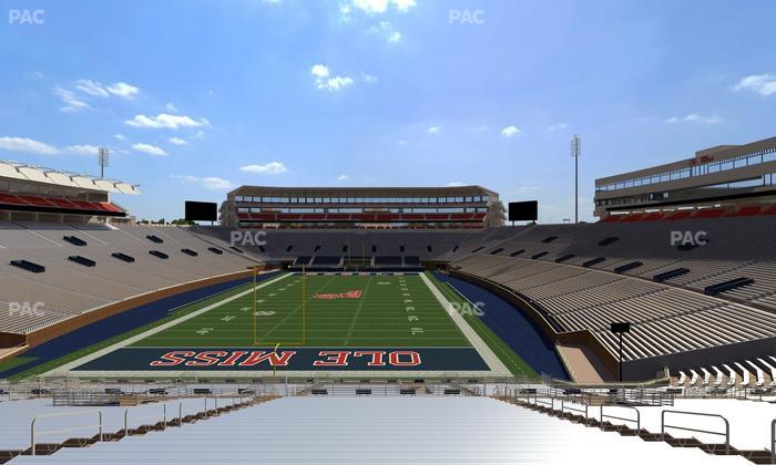 Vaught Hemingway Stadium - Section Student N 5 Seat View