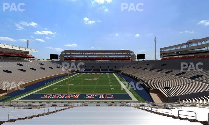 Vaught Hemingway Stadium - Section Student N 5 Seat View