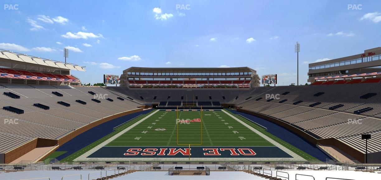 Vaught Hemingway Stadium - Section Student N 6 Seat View