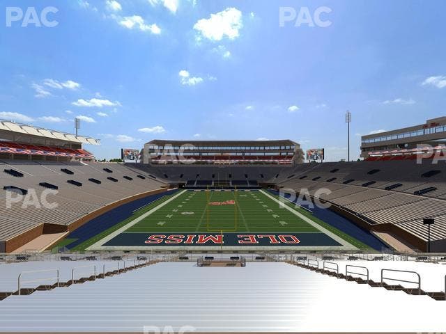 Vaught Hemingway Stadium - Section Student N 6 Seat View
