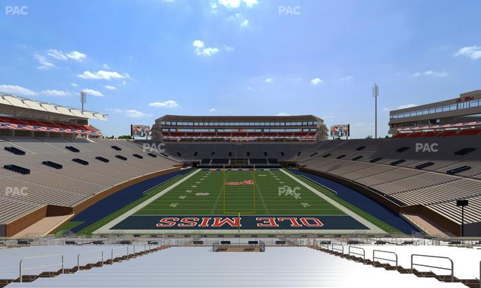Vaught Hemingway Stadium - Section Student N 6 Seat View