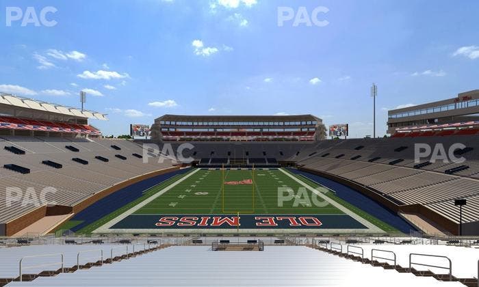 Vaught Hemingway Stadium - Section Student N 6 Seat View