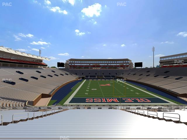 Vaught Hemingway Stadium - Section Student N 7 Seat View
