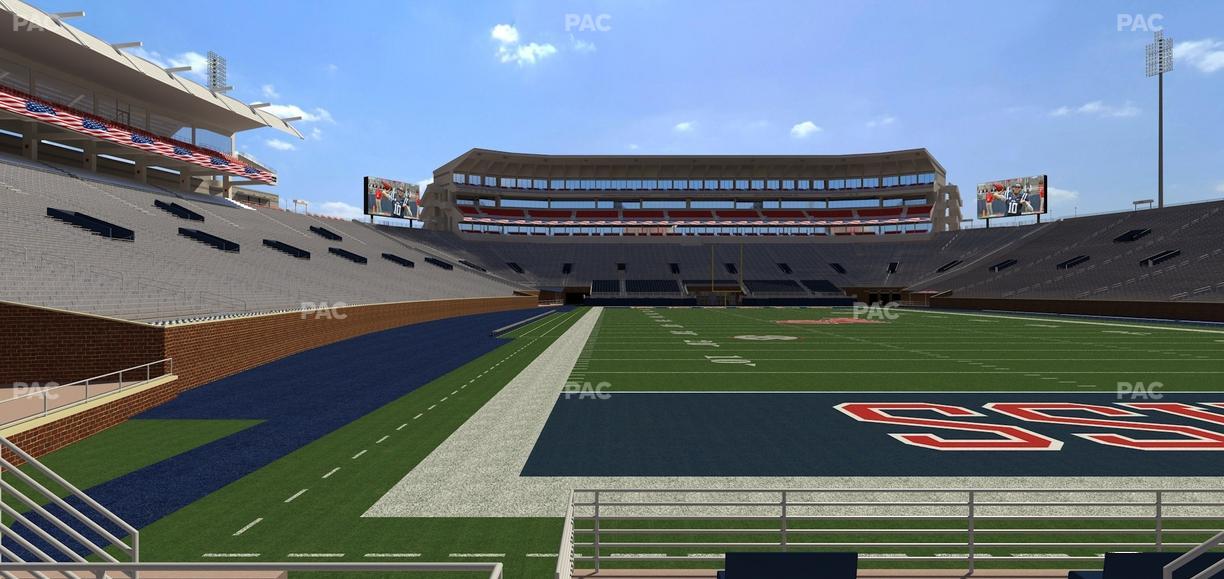 Vaught Hemingway Stadium - Section Student N 8 Seat View
