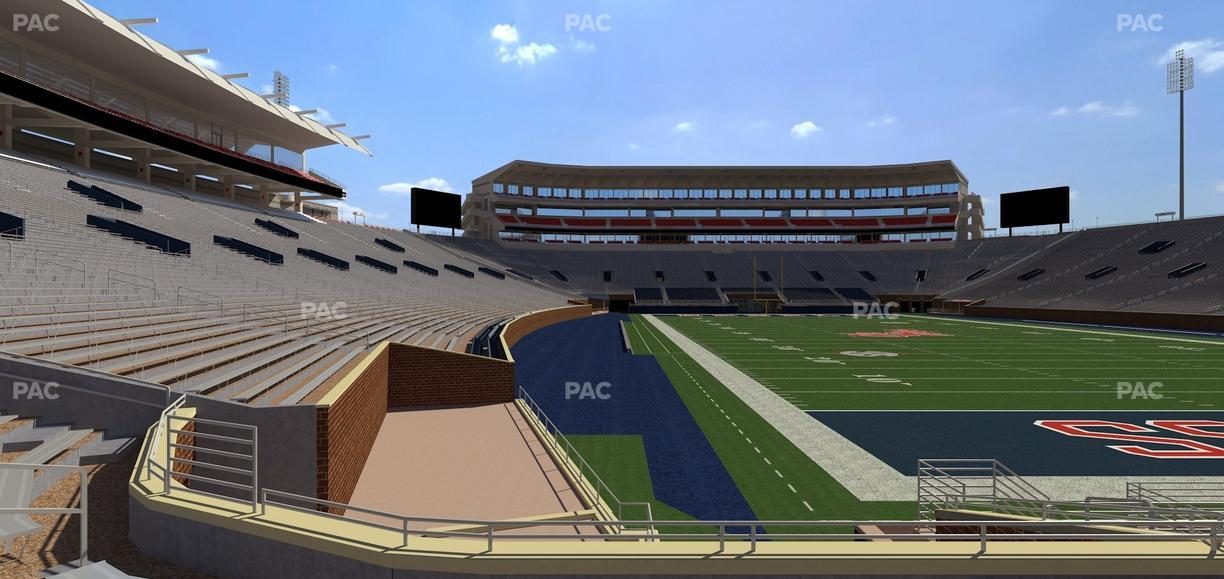 Vaught Hemingway Stadium - Section Student N 9 Seat View