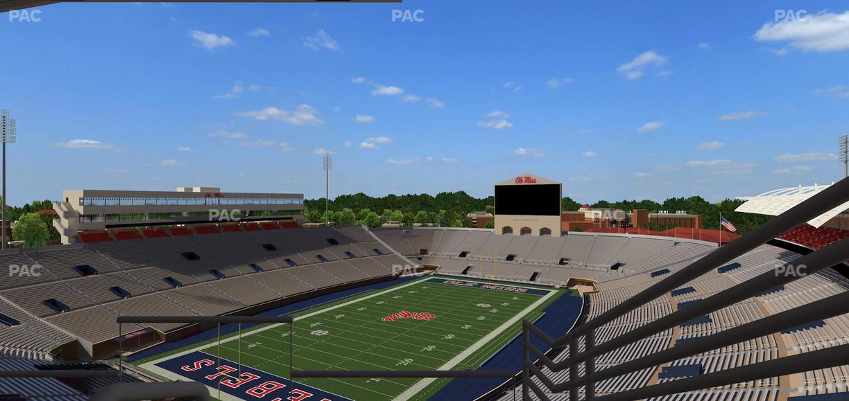 Vaught Hemingway Stadium - Section Upper South Suites Seat View