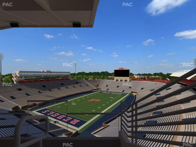 Vaught Hemingway Stadium - Section Upper South Suites Seat View