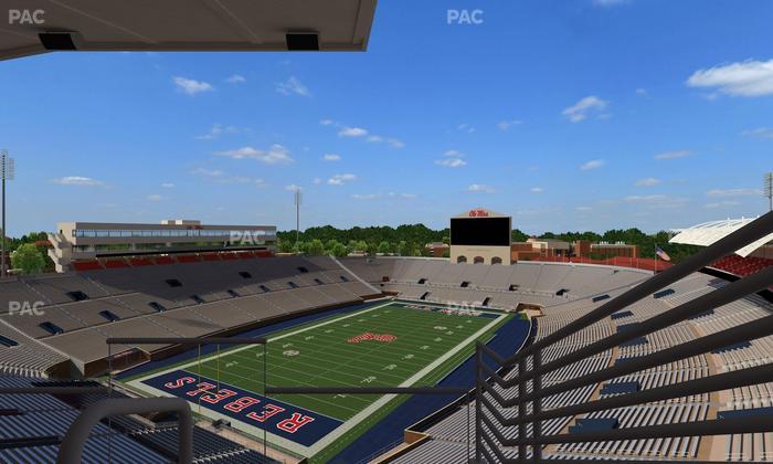 Vaught Hemingway Stadium - Section Upper South Suites Seat View