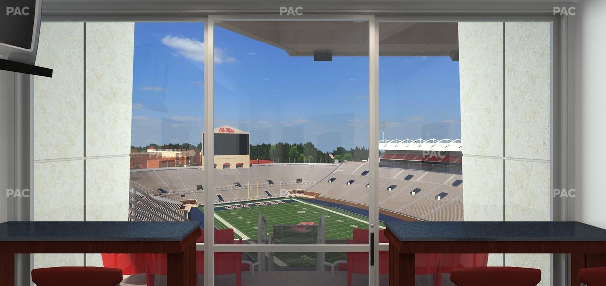 Vaught Hemingway Stadium - Section Upper South Suites Seat View