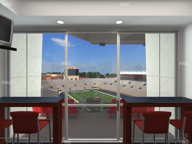 Vaught Hemingway Stadium - Section Upper South Suites Seat View