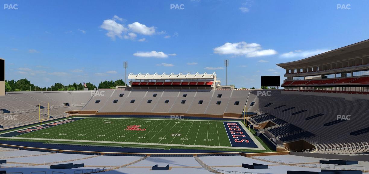 Vaught Hemingway Stadium - Section West Chairbacks 1 Seat View