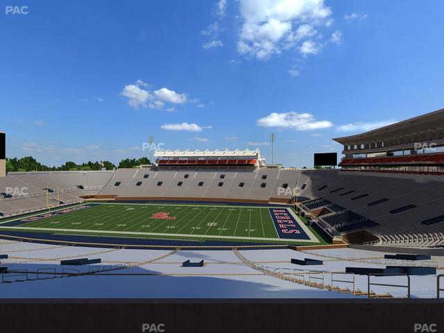 Vaught Hemingway Stadium - Section West Chairbacks 1 Seat View