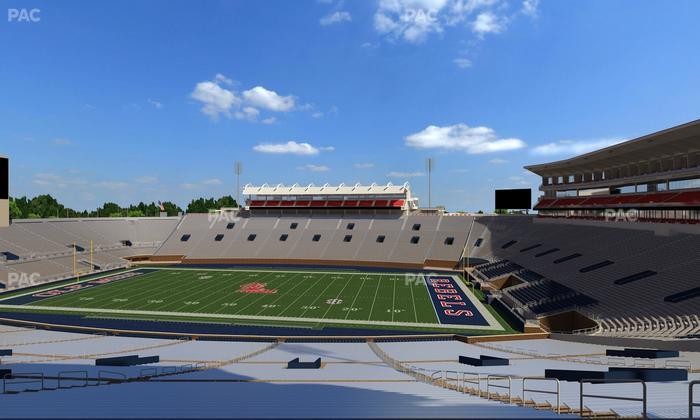 Vaught Hemingway Stadium - Section West Chairbacks 1 Seat View