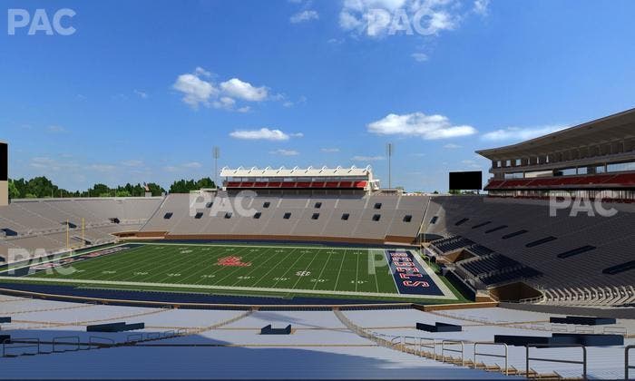 Vaught Hemingway Stadium - Section West Chairbacks 1 Seat View