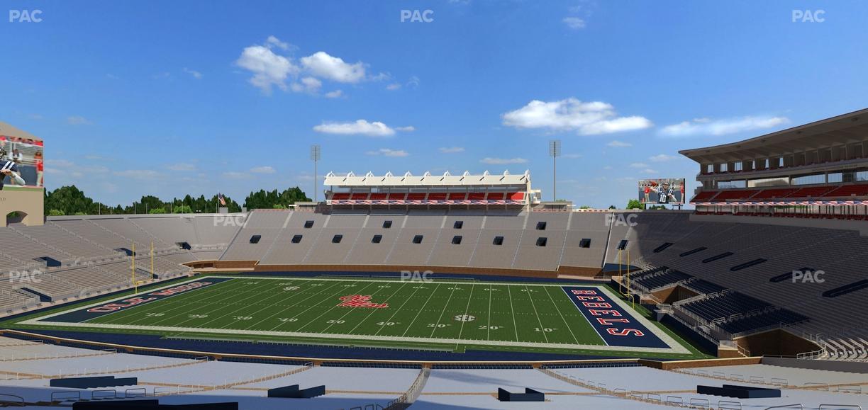 Vaught Hemingway Stadium - Section West Chairbacks 2 Seat View