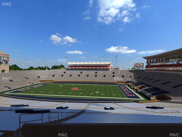 Vaught Hemingway Stadium - Section West Chairbacks 2 Seat View