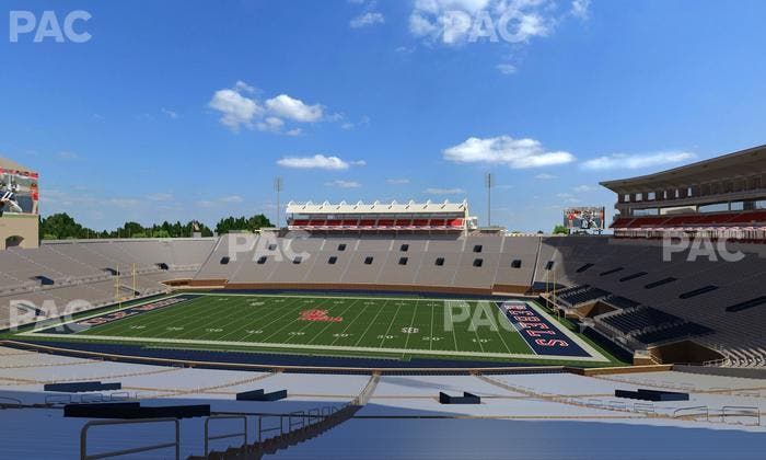 Vaught Hemingway Stadium - Section West Chairbacks 2 Seat View