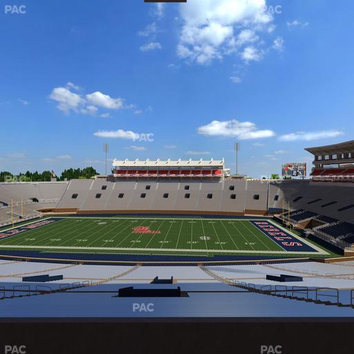 Vaught Hemingway Stadium - Section West Chairbacks 3 Seat View