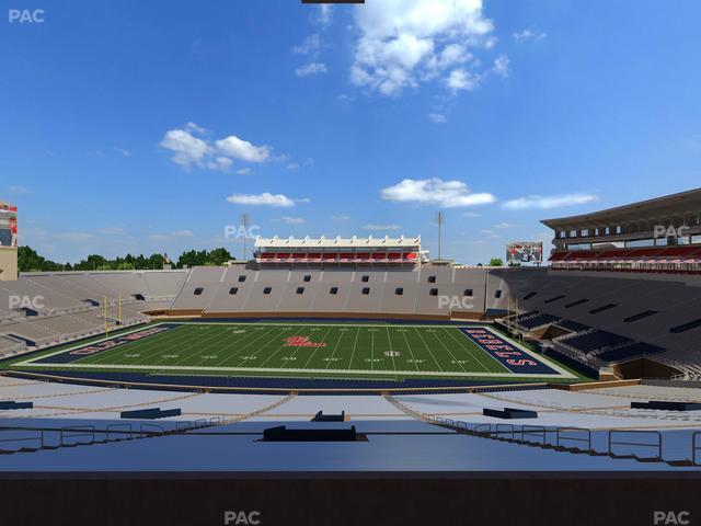 Vaught Hemingway Stadium - Section West Chairbacks 3 Seat View