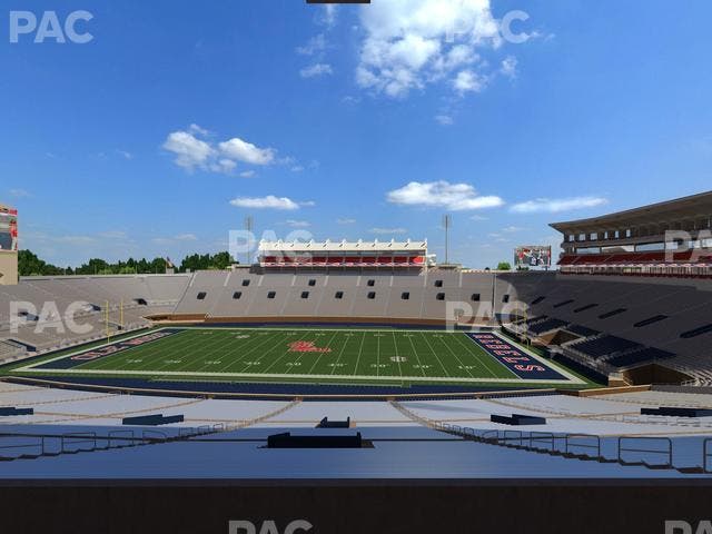Vaught Hemingway Stadium - Section West Chairbacks 3 Seat View