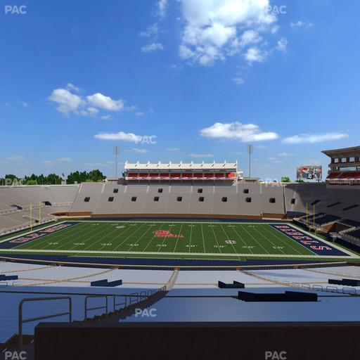 Vaught Hemingway Stadium - Section West Chairbacks 4 Seat View