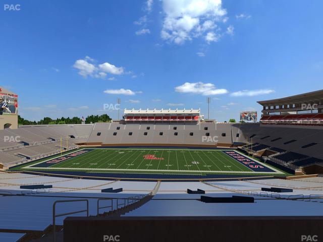 Vaught Hemingway Stadium - Section West Chairbacks 4 Seat View
