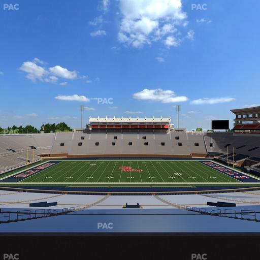 Vaught Hemingway Stadium - Section West Chairbacks 5 Seat View