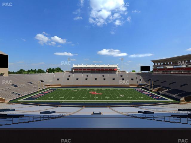 Vaught Hemingway Stadium - Section West Chairbacks 5 Seat View