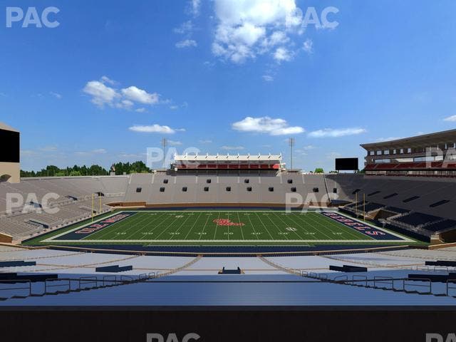 Vaught Hemingway Stadium - Section West Chairbacks 5 Seat View