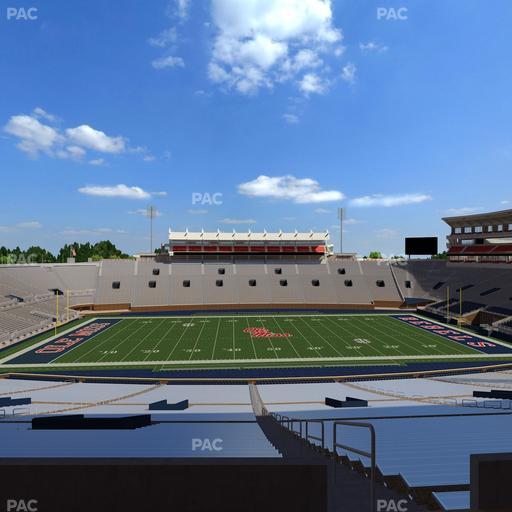 Vaught Hemingway Stadium - Section West Chairbacks 6 Seat View