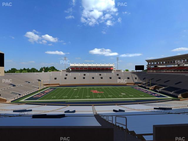 Vaught Hemingway Stadium - Section West Chairbacks 6 Seat View