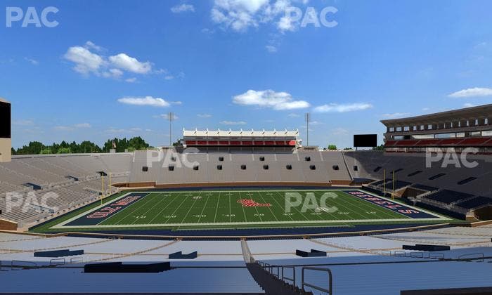 Vaught Hemingway Stadium - Section West Chairbacks 6 Seat View