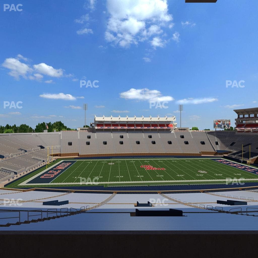 Vaught Hemingway Stadium - Section West Chairbacks 7 Seat View