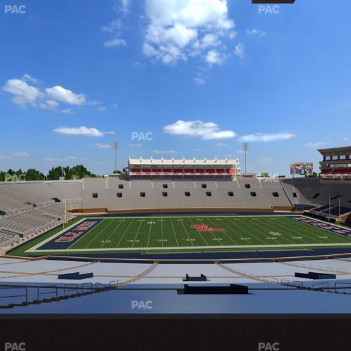 Vaught Hemingway Stadium - Section West Chairbacks 7 Seat View